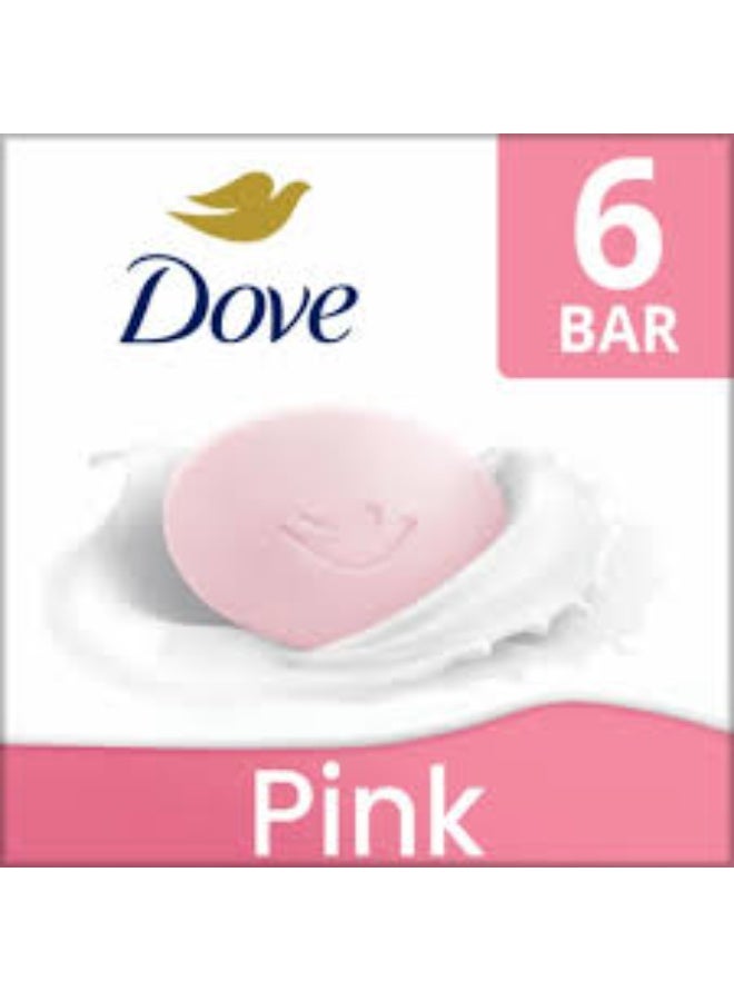 دوف صابون دوف بيوتي الصلب، عبوة من 6 قطع، وزن كل قطعة 100 غرام (وردي/زهري) - Image 2